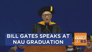 Bill Gates speaks at Northern Arizona University graduation [upl. by Kcinemod]