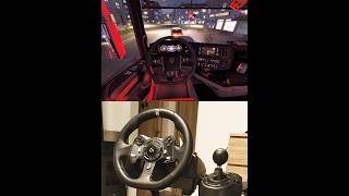 ETS2 Scania V8 open pipe no quiet zone in Salzburg Austria Steering Wheel Manual Shifter truck v8 [upl. by Aiciles524]