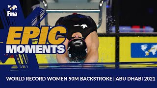 WORLD RECORD WOMEN 50m BACKSTROKE FULL EVENT [upl. by Ycniuq]