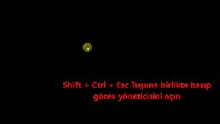 Bilgisayar Açılıyor Masaüstü Gelmiyor Siyah Ekran Hatası ÇÖZÜM [upl. by Pettifer]