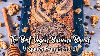 Das BESTE Vegane Bananenbrot auf der Welt Einfaches Rezept Gesund und lecker [upl. by Yentrac]