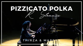 J Strauss Pizzicato Polka Piano 4 hands [upl. by Ellicul]