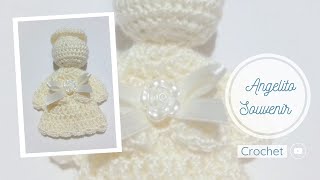 COMO TEJER UN ANGELITO 😇 a Crochet  Bautizo o Primera comunión [upl. by Balkin355]