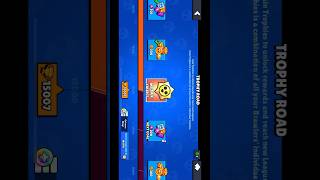 BRAWL STARS 15000 TROPHY ROAD MYTHIC STARR DROP REWARD brawlstars starrdrop trophyroad fyp [upl. by Anaujal691]