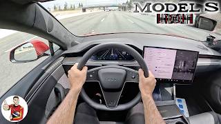 What Its Like to Live with a 2024 Tesla Model S Plaid POV [upl. by Fagaly]