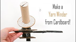 DIY Yarn Winder  Simple Cardboard Project  How to Make Your Own Centre Pull Balls of Yarn [upl. by Dnanidref]