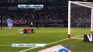 Gol de Vangioni River 1  Rafaela 0 Fecha 15 Torneo Final 2013 Fútbol Para Todos [upl. by Verdie520]