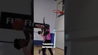 iShowSpeed takes on Tacko Fall 🫣 nbl nba ishowspeed speed tackofall 1v1 shorts dunk [upl. by Saltzman]