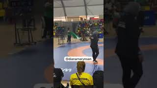 Ogunsanya Christiana Wins Gold team Nigeria in 53kg  female wrestling [upl. by Trilbie296]