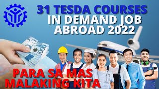 31 TESDA COURSES IN DEMAND JOBS ABROAD THIS 2024 [upl. by Ad]