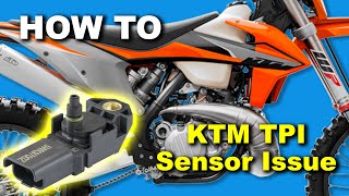 HOW TO Diagnose KTM TPI Crankcase Pressure Sensor Issues Faulty CCPS on KTMHusky TPI Bikes [upl. by Noak656]