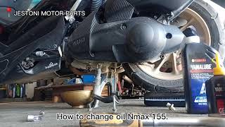 How to change oil Nmax 155 Yamaha yamalube gearoil changeoil Jestoni motorparts camilingtarlac [upl. by Aubrie]