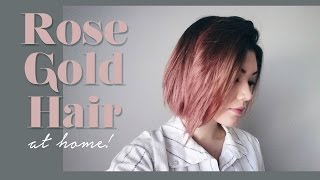 ROSE GOLD HAIR  howto amp demo [upl. by Yluj753]