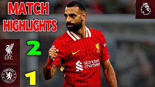 Mo Salah and Curtis Jones Lead Liverpool to 21 Victory Against Chelsea [upl. by Yentirb]