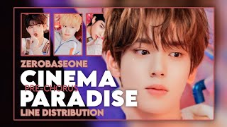 ZEROBASEONE 제로베이스원  ‘CINEMA PARADISE’ PRECHORUS  Line Distribution [upl. by Aihpled]