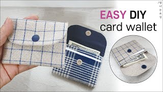 DIY easy card wallet🐦  Sewing for beginners Sewing tutorial [upl. by Murage782]