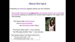 AcqOfLang1 Motherese prosody [upl. by Juxon]