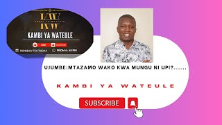 MTAZAMO WAKO KWA MUNGU NI UPIKambiYaWateule MaarifaYaKiMungu SiriZaBiblia gospelmusic [upl. by Hcra384]