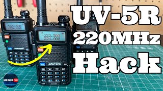 Baofeng UV5R Hacked  220MHz Software Unlocked [upl. by Shelba]