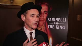 THE BROADWAYCOM SHOW Mark Rylance amp the Stars of FARINELLI AND THE KING on Opening Night [upl. by Assilak]