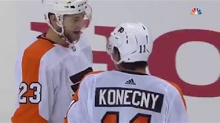 Travis Konecnys Overtime Winner  Philadelphia Flyers vs Washington Capitals 12118 [upl. by Dowell]