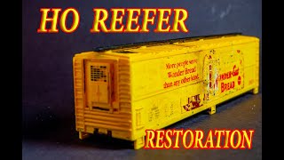 shedmouth junction wibbly wobbly wagons HO scale model railway model railroad reefer restoration [upl. by Leyla]