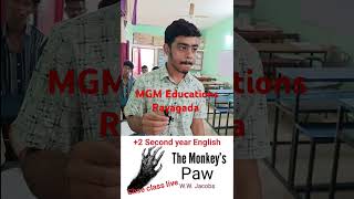 Monkeys pawPlus two Arts EnglishChse classOdishaMCQ question [upl. by Ahsimik]