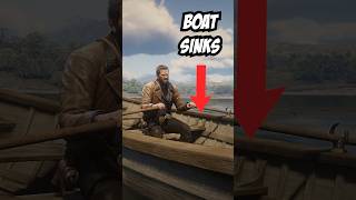 Boat sinks in rdr 2 rdr2 shorts [upl. by Mulac737]