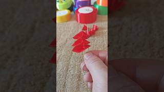 Red ribbon flower making howtomakeribbonflower ribbon craft [upl. by Rainie266]