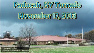 Tornado Entering Paducah Kentucky on November 17 2013 Clip [upl. by Yesnikcm]