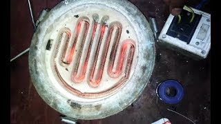 HOW TO ELECTRIC COOKING HEATER COIL REPAIR AND CONNECTION EASY AT HOME YT [upl. by Madson]