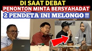 🔴mengejutkan  pdt esra soru amp budi hasali ikut jadi saksi wanita kristen bersyahadat saat debat [upl. by Nanah]