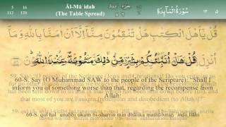 005 Surah Al Maida by Mishary Al Afasy iRecite [upl. by Favata995]