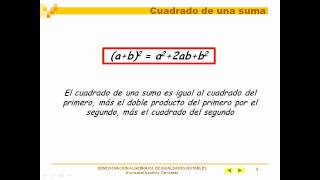 demostracion algebraica de productos notables [upl. by Maloy325]