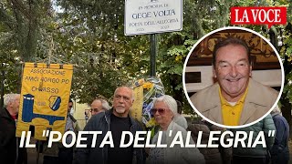 Una targa per ricordare Gege il quotPoeta dellallegriaquot [upl. by Gnep214]