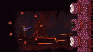 Terraria Zenith Seed  Wall of Flesh vs Tunnel of Dynamite [upl. by Sabsay331]