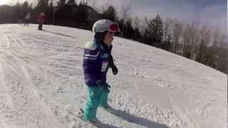 Klarissa 5 year old skiing [upl. by Suoicul]