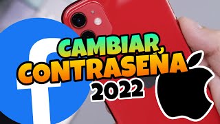 👉 Como CAMBIAR La CONTRASEÑA de FACEBOOK desde Un IPHONE 2022 🔥 [upl. by Aisiram]