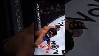 Muay Thai elbow virals BrutalKO elbow crazyfight viralreelsシ CapCut amazing muaythai [upl. by Arytal]