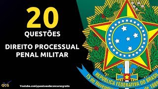 20 Questões de Direito Processual Penal Militar [upl. by Rennug]