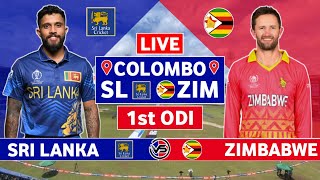 Sri Lanka vs Zimbabwe 1st ODI Live Scores  SL vs ZIM 1st ODI Live Scores amp Commentary [upl. by Herald]