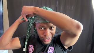 HOW TO TIE A DURAG  WAVE MAN MIKE [upl. by Chance]