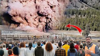 Terrifying today 2nd Geyser Explosion In Yellowstone Park Threatens Millions Of Visitors Nov 2024 [upl. by Kowal]