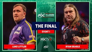 BEST PROTOUR FINAL EVER  Littler v Searle  Players Championship 1 Final [upl. by Norra483]