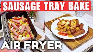 Sausage Tray Bake In The Ninja Air Fryer cooking recipe airfryer [upl. by Weaver]