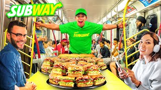 I Opened A SUBWAY on the NYC Subway [upl. by Buhler]