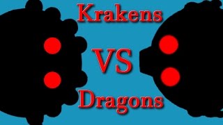 Mopeio all animal epic fight  Krakens vs Dragons  New update [upl. by Artina]