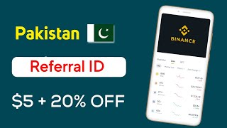 Binance Referral Code for Pakistan  How to Enter Binance Referral ID in Pakistan [upl. by Tripp]