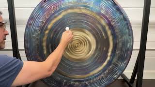 40quot Grotta Sonora Giant Gong  Blue Spiral Stargate  The Gong Shop [upl. by Territus]