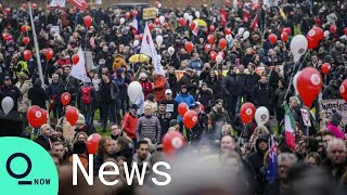 Thousands Protest Against a Partial Covid19 Lockdown in Utrecht Netherlands [upl. by Liponis398]